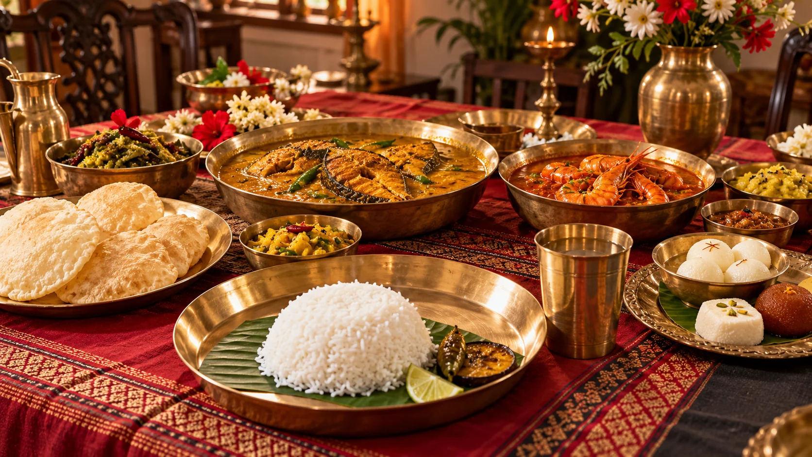 Editorial depiction of Jamai Shoshti – A Celebration of Love, Respect & A Big Bengali Feast
