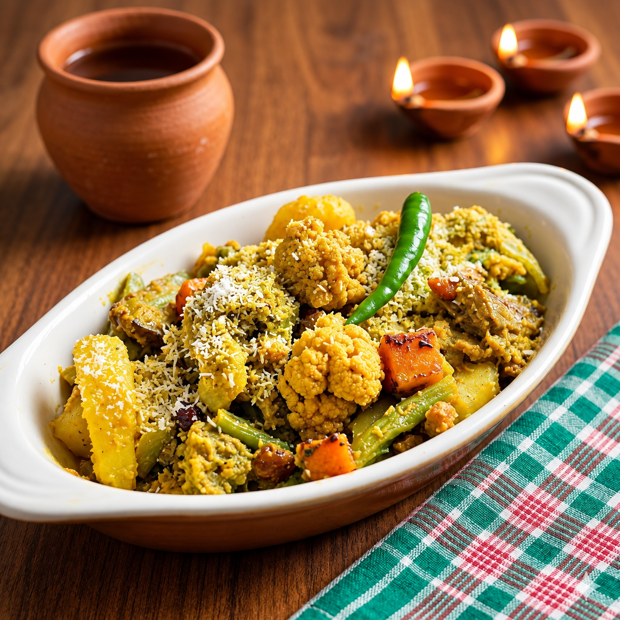 Bengali labra made with mixed vegetables